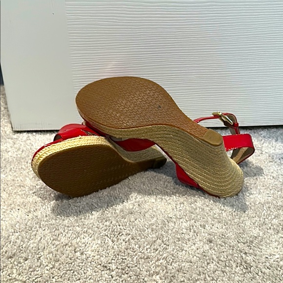 Red Patent Leather Women's Sandals - Picture 2 of 3